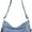 Light Blue, variant on Slouchy Shoulder Bag Boho Denim Y2K Large Hobo Purse Soft Messenger Retro Crossbody Handbag Vintage Washed Jeans with Pockets