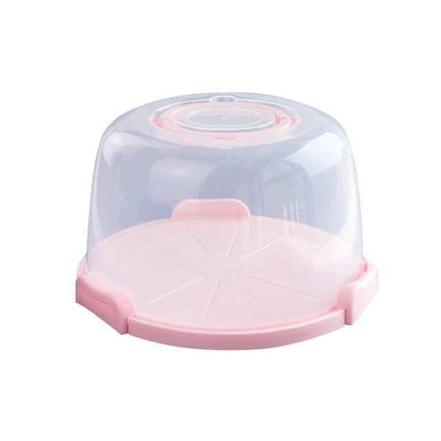 Caja para tartas portátil de 8 pulgadas con tapa, cubierta redonda multifuncional para tartas. 8 pulgadas sin almohadilla