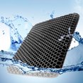thumbnail image 3 of Cojín de asiento de gel con diseño de panal con funda, cojín suave para silla, cojín para asiento de coche, 3 of 9