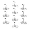 thumbnail image 1 of 10pcs Hard-ware Hooks Multi-function Hooks Hard-ware Accessories (silver), 1 of 2