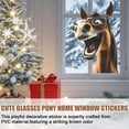 thumbnail image 5 of Funny Horse Window Stickes - Car Window Clings Decal, 3D Self Adhesive Waterproof Animal Wall Sticker, Cute Animal Stickers for Home Glass Decoration, Funny Car Decoration Stickers, 5 of 9