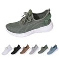 thumbnail image 2 of NOKIO Women 𝖫a𝖼e Up Sneakers Lightweight Knit Sport Shoes Breathable Gym Workout Shoes Comfortable Soft Sole Running Shoes for Hiking Jogging Training Wear, 2 of 8