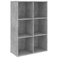 thumbnail image 2 of Canddidliike 3-Tier Reversible Bookcase, Display Shelf for Home Office Organizer - Concrete Gray, 2 of 9