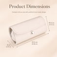 thumbnail image 3 of Travel Makeup Brush Holder Bag Roll-Up Cosmetic Organizer Case, Portable Foldable Makeup Storage Bag for Women, 3 of 6