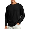 thumbnail image 2 of Evdexr Shirts for Men 2026 Long Sleeve Crew Neck Tees Winter Workout Casual Loose Fit Solid Shirt Breathable Oversized Lightweight Running Tops 2XL, 2 of 4