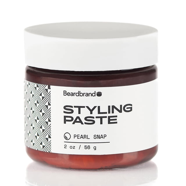 Beardbrand Pasta para peinar la barba - Pasta para el cabello de fijación media y aspecto natural para hombres - Bálsamo para barba y crema para peinar el cabello versátil - Aroma a romero y cítricos