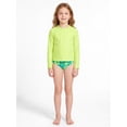 thumbnail image 2 of Ocean Gear Girls Swim Long Sleeve Rash Guard, Sizes 4-18, 2 of 4