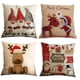 thumbnail image 2 of 4 piezas Funda de cojín Feliz Navidad Funda de cojín decorativa Invierno s Elk Papá Noel Patrón Algodón Lino Fundas de almohada 45x45 cm Adepaton HFP-0570, 2 of 7