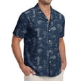 thumbnail image 3 of GIRUNS Men's Hawaiian Beach Short Sleeve Button Up Shirt Tropical Cuban Collar Casual Shirt, 3 of 5