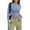 09# Light Blue, variant on Women's Casual Basic Crop Tops Slim Fit Long Sleeve Crew Neck Solid Color Fall Pullover Shirts Tight Tee Black S