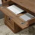 Sauder Palladia Traditional Executive Desk, Vintage Oak Finish