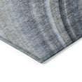thumbnail image 4 of 8' X 10' Denim Blue And Navy Blue Abstract Washable Indoor Outdoor Area Rug, 4 of 5