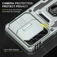 thumbnail image 5 of Samsung Galaxy A53 5G Case with Lens Protection, Galaxy A53 5G Ring Holder with Camera Cover & Kickstand Military Grade Shockproof Heavy Duty Protective Support Magnetic Car Mount Holder, Gray, 5 of 7