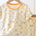 thumbnail image 3 of Xudanell Bamboo Viscose Toddler Animal Pajamas Girls Cool Short Summer 12M-8Y Snug fit Pjs Set 2pcs (7-8 Years,Yellow), 3 of 3