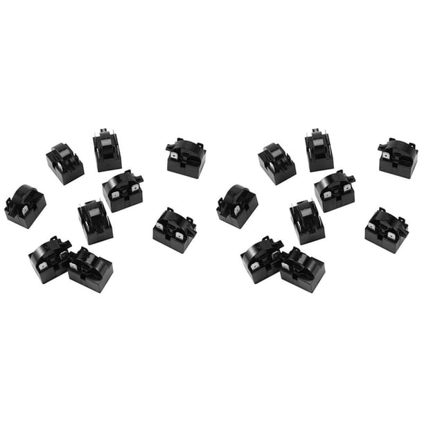 18 piezas de repuesto para refrigerador, piezas de 2, 3, 4 pines, 12, 15 y 22 ohmios, accesorios de relé PTC