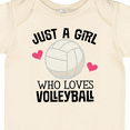 thumbnail image 4 of Inktastic Just a Girl Who Loves Volleyball Girls Baby Bodysuit, 4 of 5