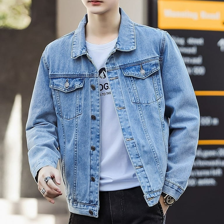 Jacket jean hombre sale