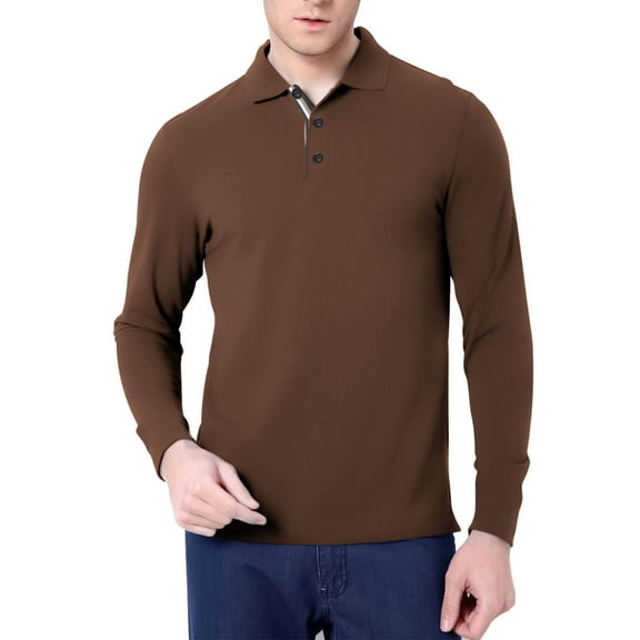 BXINGOHAI Men's Long Sleeve Henley Shirts Cotton 3-Button Fall Casual T-Shirts Solid Color Soft Basic Tops Black,M