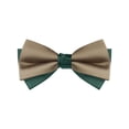 thumbnail image 1 of INSPIRAR CHIC Corbata de Moño Vintage Bicolor para Banquete, Boda, Fiesta y Más, Marrón-Verde, Talla Única, 1 of 4