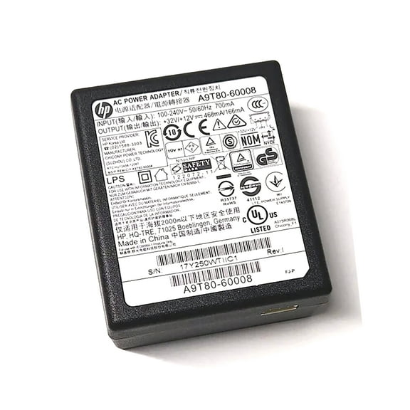 Genuine HP A9T80-60008 AC Adapter Charger Power Supply – 32V 468mA 12V 166mA