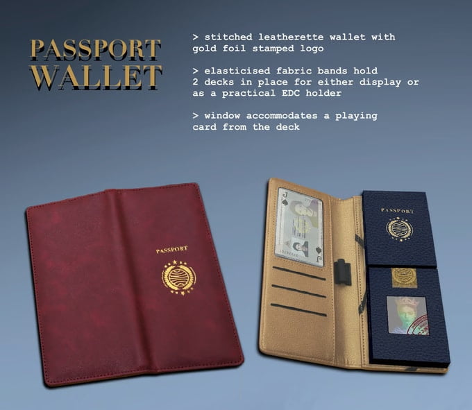 Passport Playing Cards and Puzzle Wallet (decks not included) by Cardware