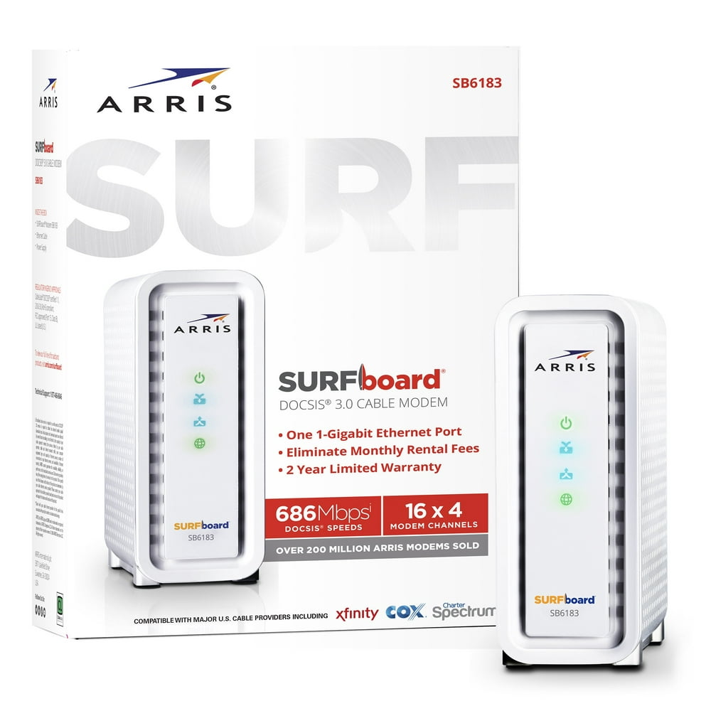 ARRIS Surfboard (16x4) DOCSIS 3.0 Cable Modem, 686 Mbps Max Speed
