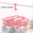 thumbnail image 3 of Domqga Household 32 Clips Folding Clothes Hanger Dryer Socks Underwear Drying Rack, Clothes Dryer Rack, Laundry Rack, 3 of 7