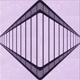 thumbnail image 1 of Ahgly Company Machine Washable Indoor Square Transitional Purple Flower Purple Area Rugs, 5' Square, 1 of 7