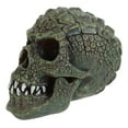 thumbnail image 3 of Gator Head Alligator Monster Cranium Skull With Hide Skin Look Decorative Statue, 3 of 6