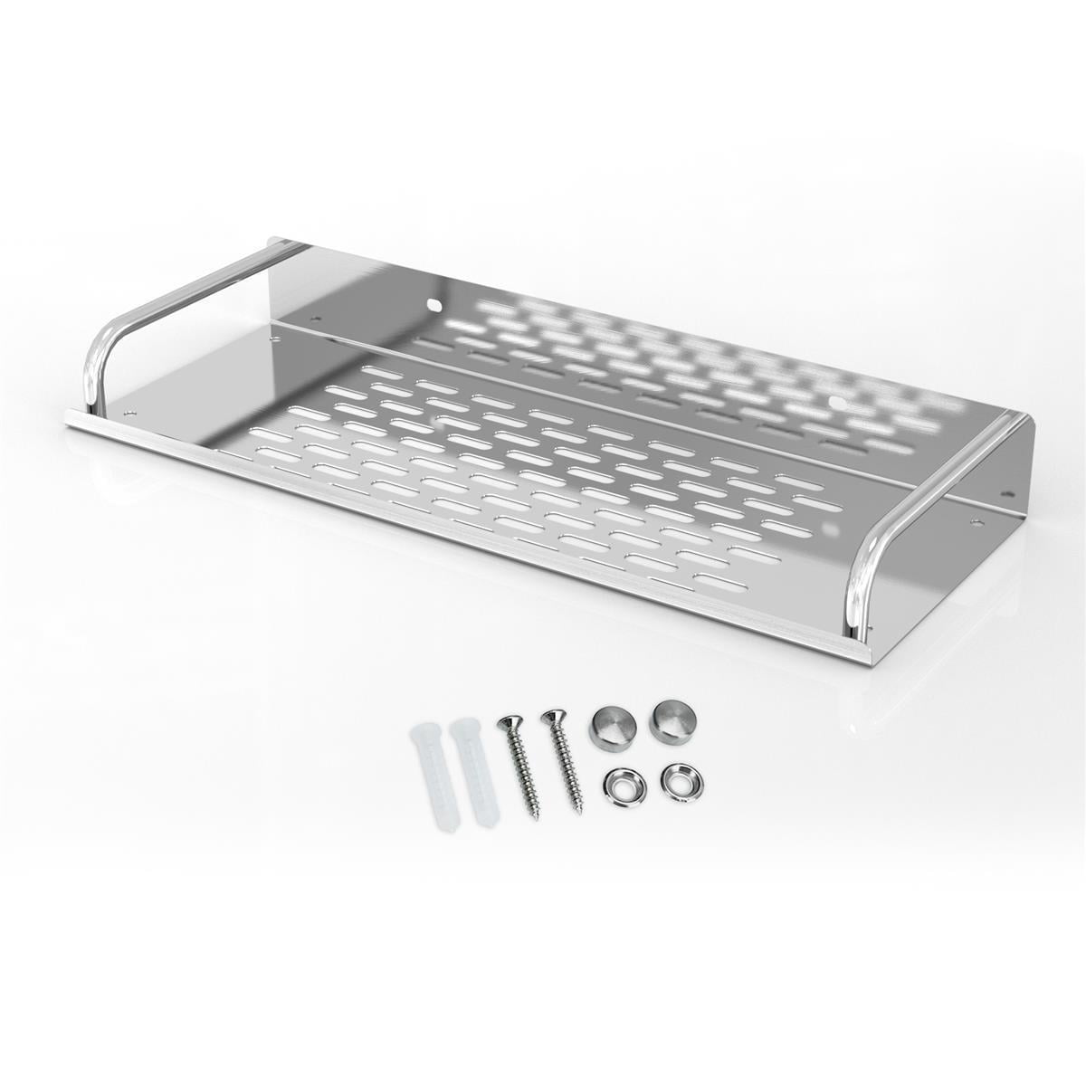 Intirilife stainless steel shower shelf 50 x 13 cm Shower basket shower ...