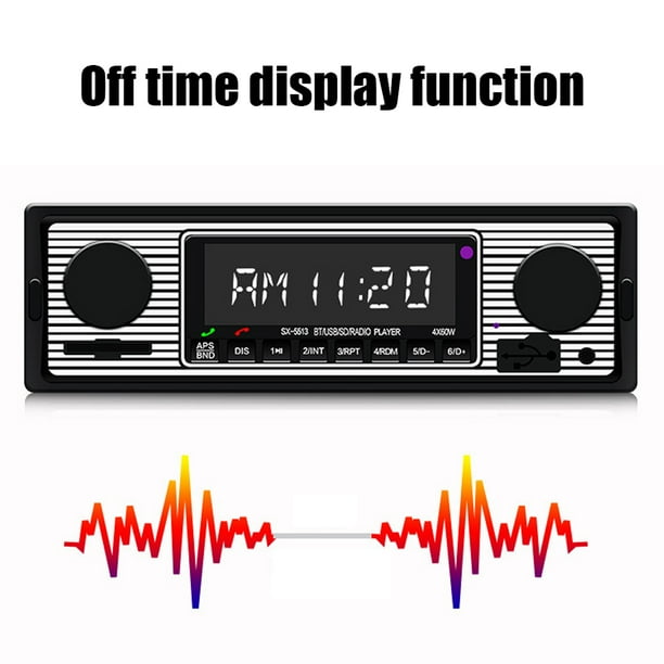 BT BT Vintage Radio Reproductor MP3 Estéreo USB AUX AUX AUDIO AUDIO U DISCO