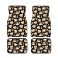 thumbnail image 2 of Uemuo Car Floor Mats - Cat Skulls and Flowers Pattern Carpet Floor Mats for Cars, Auto Accessories Front & Rear Car Floor Foot Mat Sets of 4 Pieces, 2 of 6