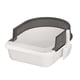 thumbnail image 1 of Caja de arena para gatos, orinal, inodoro, parte superior abierta, bandeja de arena para mascotas, orinal para gatos pequeños y medianos , Negro, S Salvador Bandeja de arena para gatos, 1 of 10