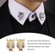 thumbnail image 2 of 1 par de broches de cabeza de Animal para hombres y mujeres, decoración de alfiler de aleación, abrigo, traje, camisas, joyería Unisex, Ropa, zapatos y accesorios Miscelánea Oro sin Cadena Guardurnaity AP012282-01, 2 of 6
