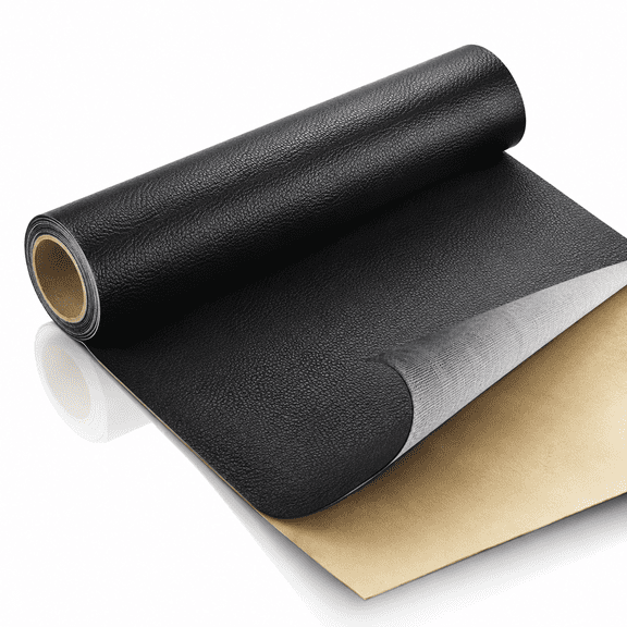 Leather Patches for Furniture,Faux Leather Fabric Repair Patch Self-Adhesive Kit for Car Seat Sofas Black