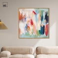 thumbnail image 3 of Amonada II Canvas Modern Color Abstract by Art Remedy, Gold Frame, 40" x 40", 3 of 7