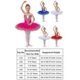 thumbnail image 4 of IBTOM CASTLE Girls Ballet Leotards with Platter Tutu Professional Hard Organdy Camisole Skirt Dancewear 7-8 Years White, 4 of 8