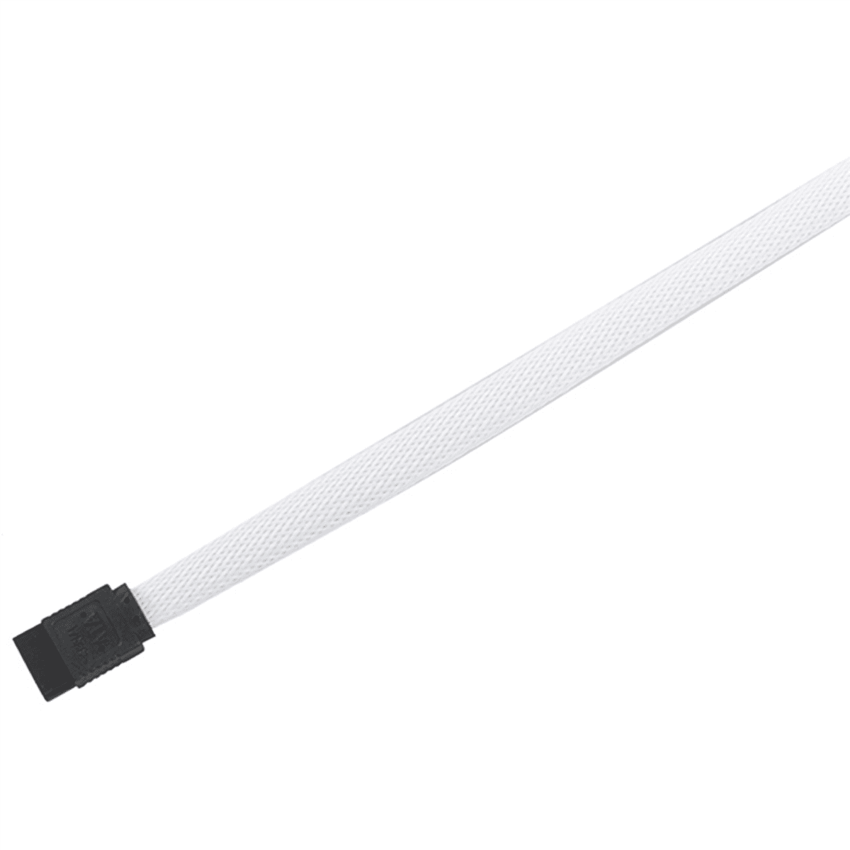 20pcs 50CM 3.0 III SATA3 7Pin Data Cable Right Angle 6Gb/S SSD Cables HDD Hard Disk Data Cord with Nylon Sleeved,20 x SATA3 7pin Data Cable,White