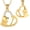 Gold, variant on Dog Bone Heart Urn Pendant Cremation Jewelry for Ashes Keepsake Puppy Furry Friend Memory Necklace Pet Memorial Jewelry