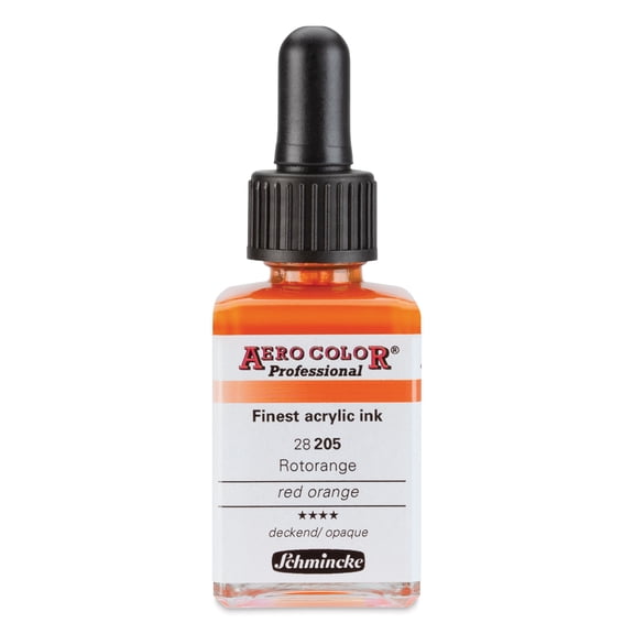Schmincke Aero Color Professional Airbrush Color - 28 ml, Red Orange