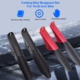 thumbnail image 3 of Folding Bike Mudguards Set Aluminum Alloy Front Rear Mudguard PP Nylon Telescopic Adjustable for 14-20 Inch Bicycles with Installation Tools, 3 of 7