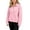 Pink, variant on Women's Sweatshirt Quilted Texture Quarter Zip Collared Long Sleeve Pullover Sweatshirt Streetwear Loungewear Top