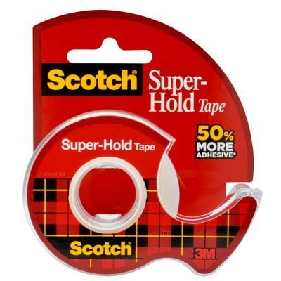 Scotch Super Hold Clear Tape Dispenser, 3/4in. x