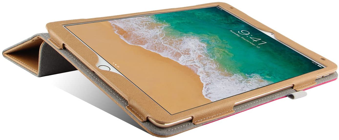 iPad Pro 10.5 Case Cover, iHarbort Stylish PU Leather and Canvas