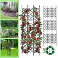 thumbnail image 1 of Enrejado de Plantas de Jardín Negro Mejorado para Plantas Trepadoras Al Aire Libre, Soporte de Enrejado de Plantas de Metal Inoxidable, Marco de Enrejado de Planta Alto para Enredaderas, Flores, Rosas, Enrejado Interior y Exterior, 1 of 8