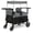 Grey, variant on Jeep Aries Stroller Wagon by Delta Children - Premium Wagon for 2 Kids with Convertible Seats, Adjustable Push/Pull Handles, Removable Canopy & Flat Fold - Greenguard Gold Certified, Black/Green