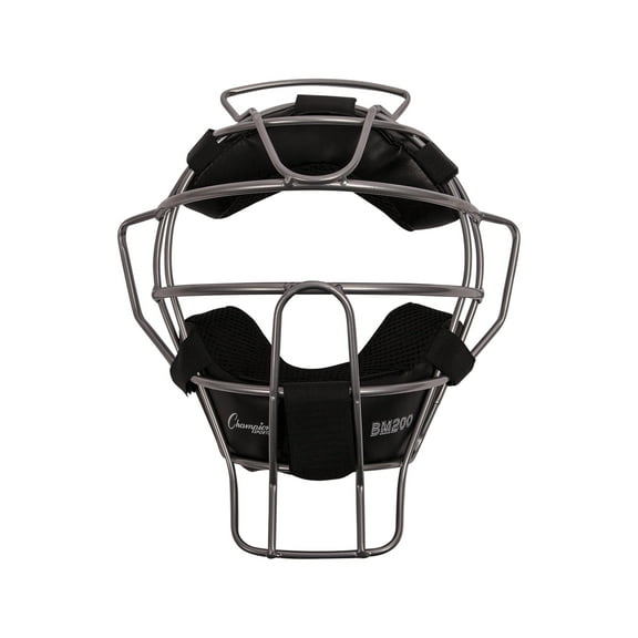 Champion Sports Lightweight Umpire Face Mask, Silver
