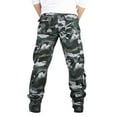 thumbnail image 4 of Frontwalk Mens Cargo Pants Camouflage Relaxed Fit Camo Print Trouser with Pockets Blue 38, 4 of 4