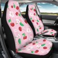 thumbnail image 4 of XYZCANDO Car Seat Covers Polyester Car Seat Covers Front Set Carseat Covers All Seasons Use Breathable Sedan Van, Cherry Blossom Pink, 4 of 10
