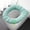 Green#3, variant on Solid Color Toilet Seat Cushion | Soft & Warm Comfort for Round & Elongated Toilets | Machine Washable & Non-Slip Design | Hygienic Bathroom Accessory